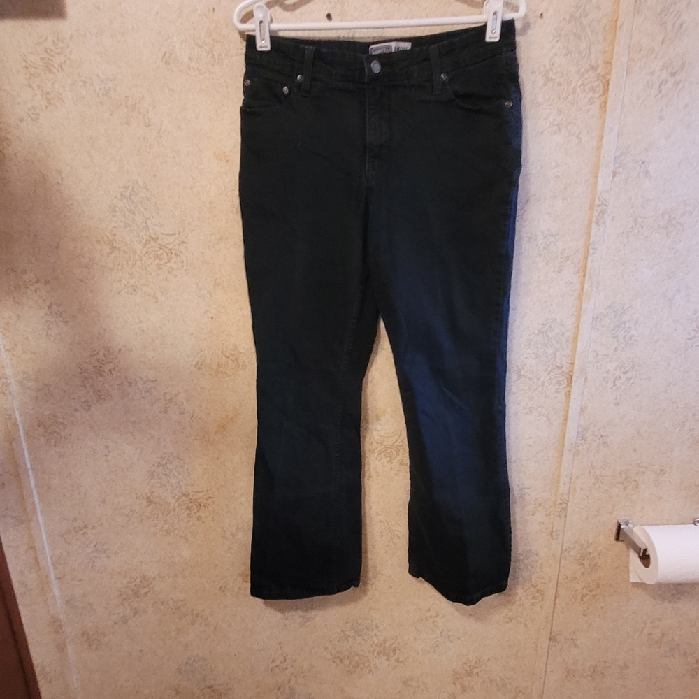 Levi's At Waist Bootcut Black Denim Jeans